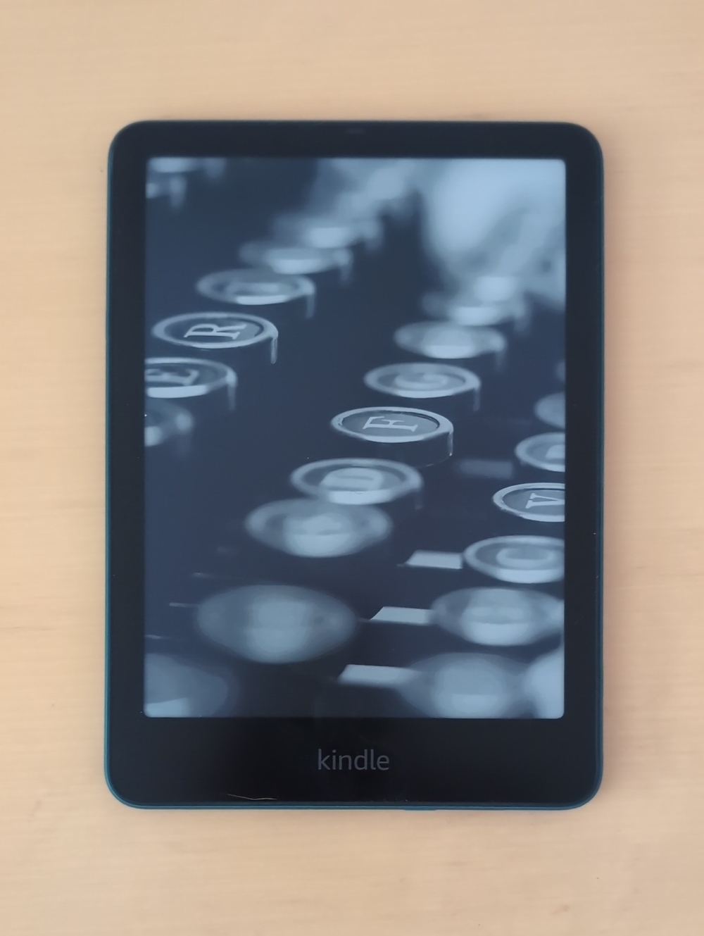 Amazon Kindle eReader - Black and Blue Trim